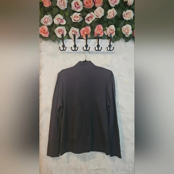 725 Originals Plus Zip-Up Ruched Sweater w/Pockets - Picture 3 of 7